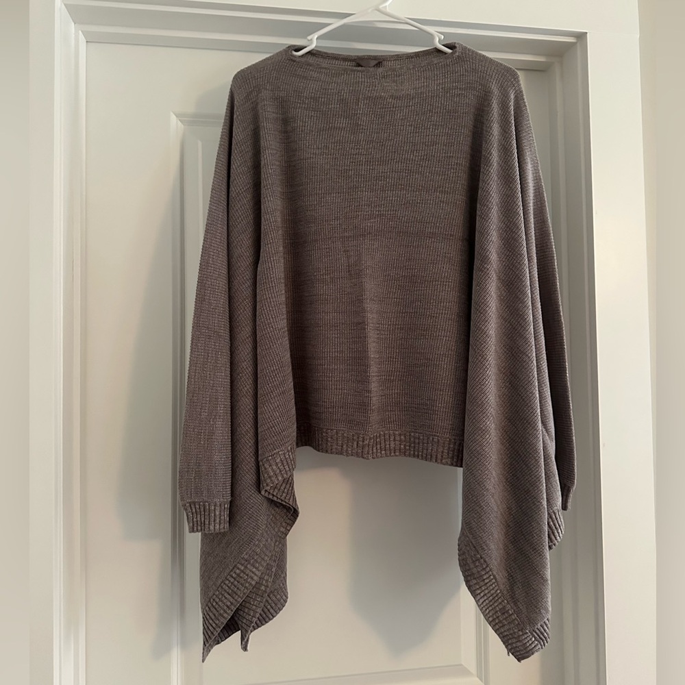 Lululemon Athletica Taupe Poncho Sweater
